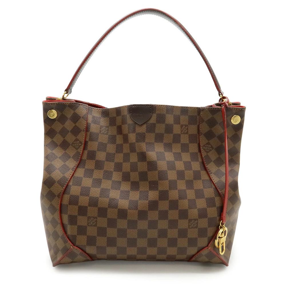 LOUIS VUITTON Damier Caissa Hobo Shoulder Bag One Shoulder Hobo Cerise Red